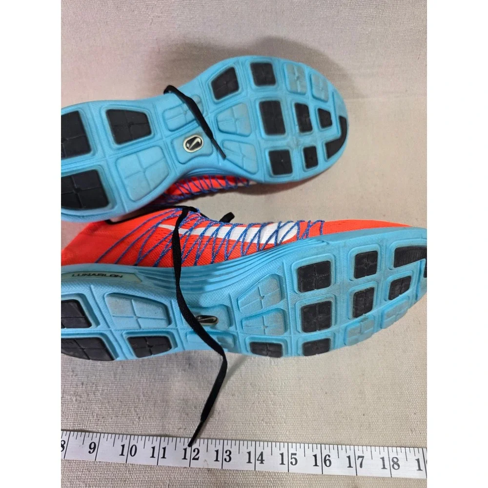 Nike Lunaracer 3 Mens Running Shoes Bright Crimson Blue 554675-904 Size 14